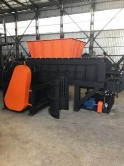 Шредер одновальный ШГ-400 для пластика, резины, дерева, бумаги, шин, картона, металла, костей